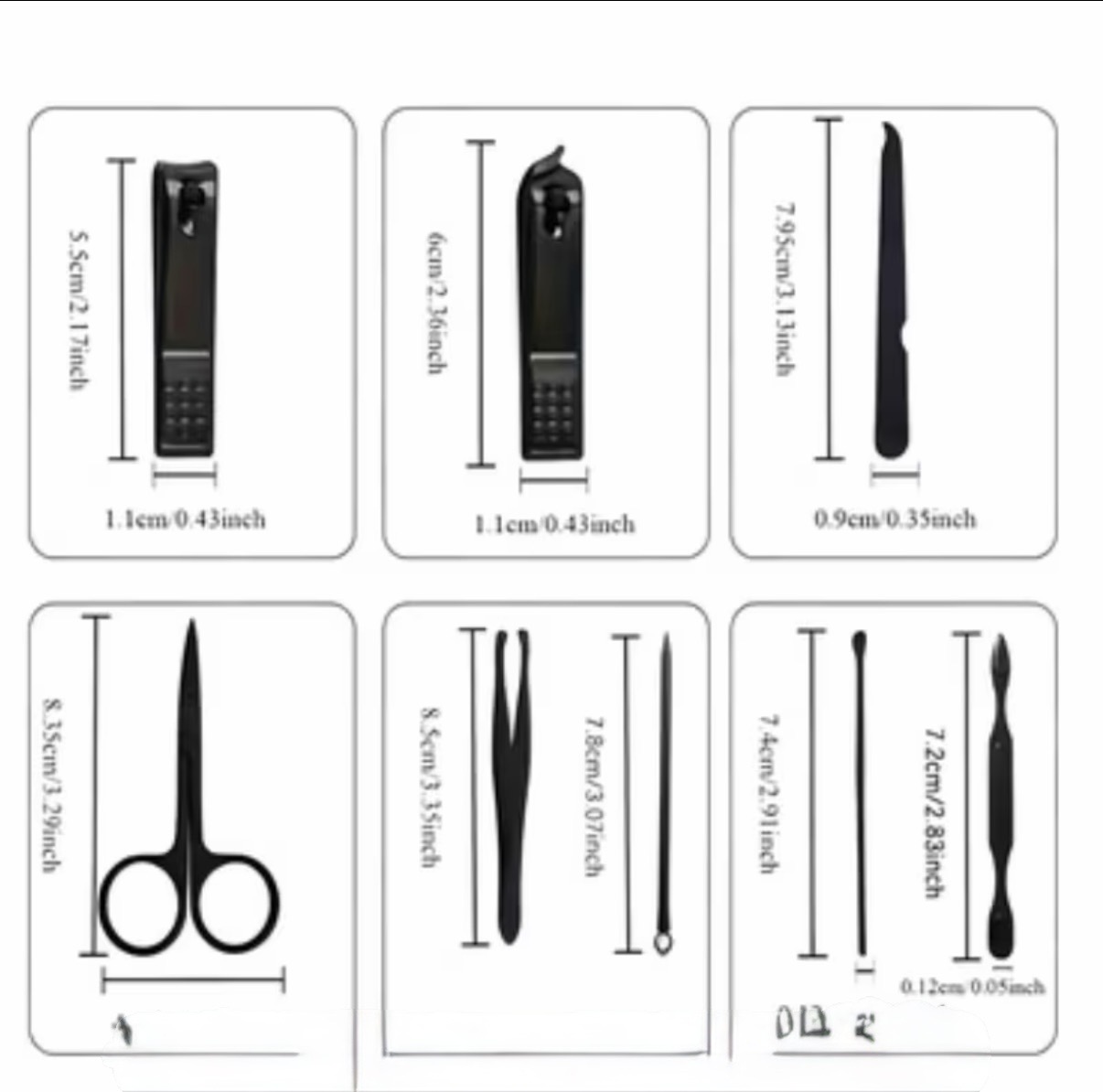 Premium 18 /24-delige Manicure & Pedicure Set – Luxe Nagelverzorgingsset in Reisetui | RVS Nagelknipper Set Zwart - Afbeelding 3