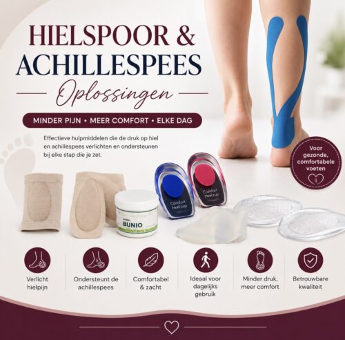 Hielspoor/ Achillespees en inlegzolen voor in de schoenen